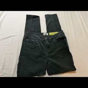 Indigo Rein Dark Green Corduroy Pants Sz 13 Juniors Stretch.